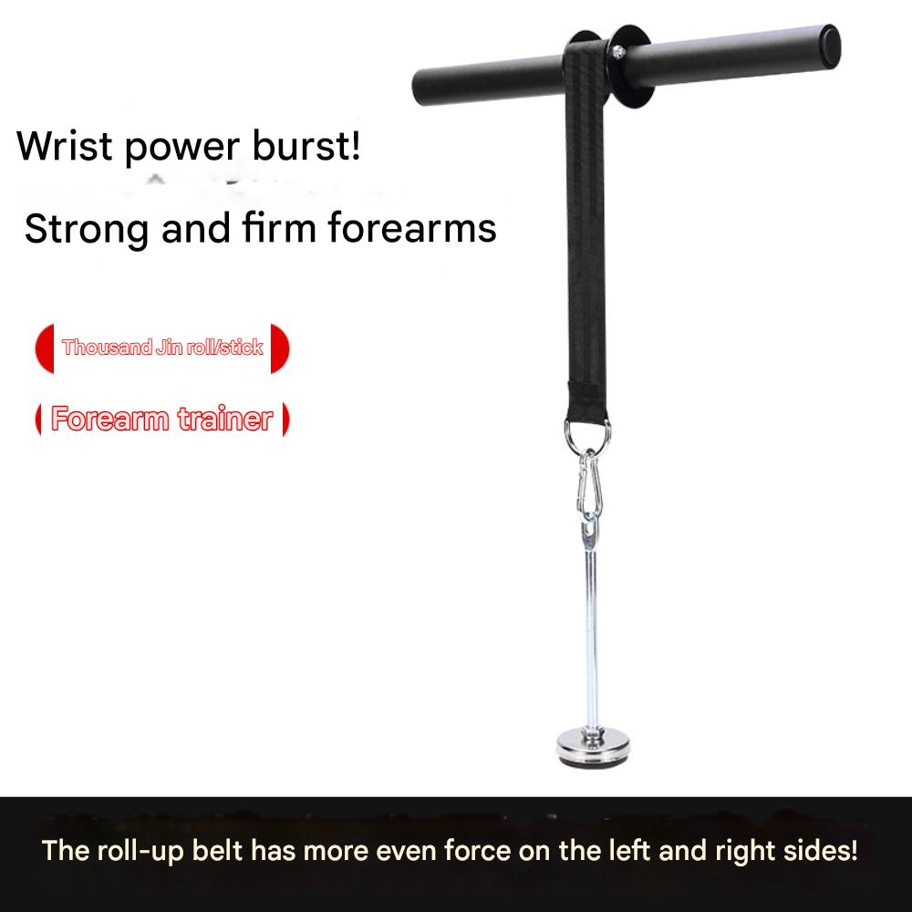Wrist Roller Forearm - Profesyonel Taşınabilir Bilek Rulo Önkol Eğitmen