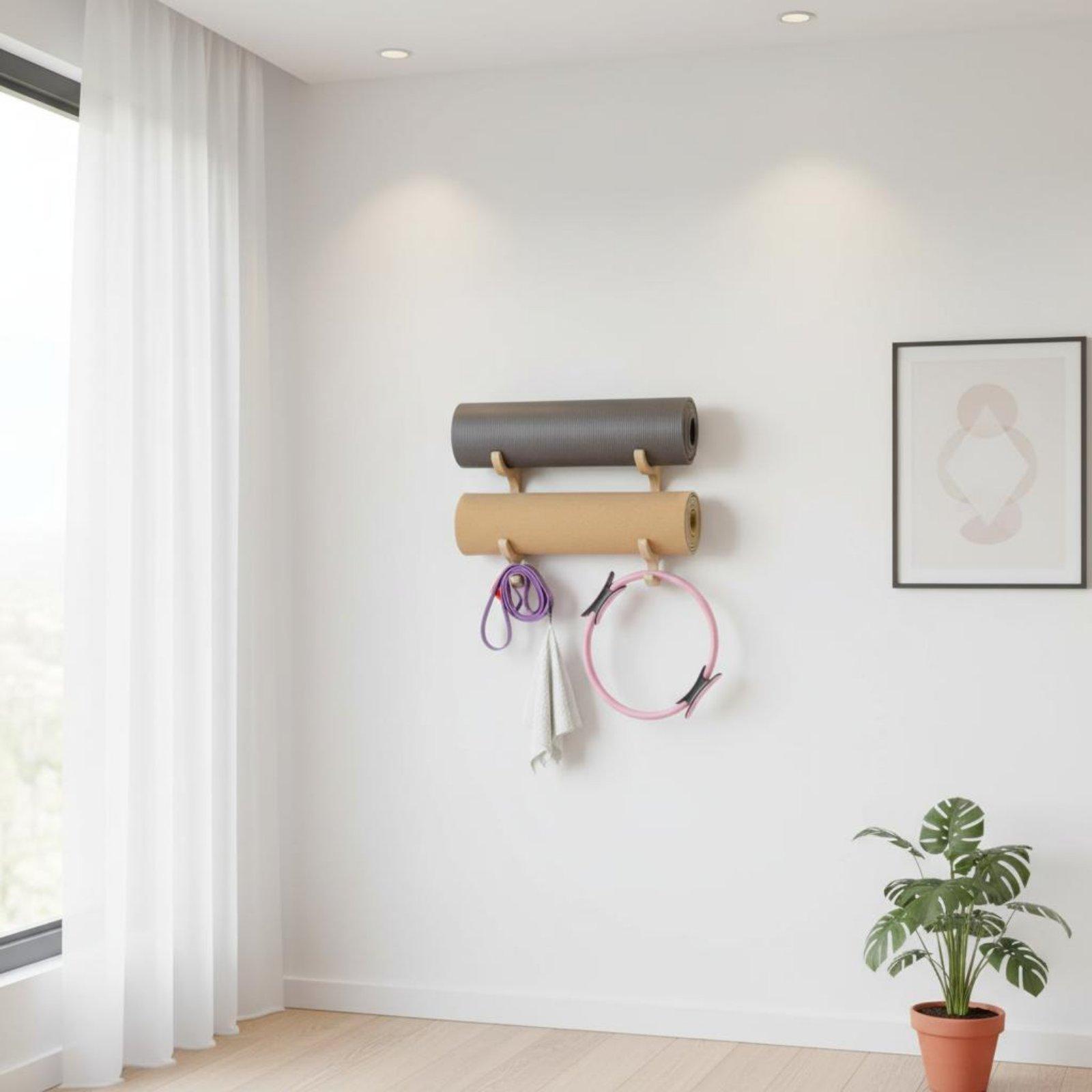 Ahşap Yoga Minderi Saklama Raf - Home Gym Yoga Storage incelemesi ve fiyatı