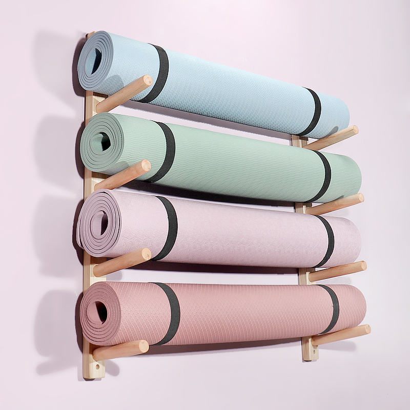 Ahşap Yoga Matı Tutucu Duvar A - Home Gym Yoga Storage incelemesi ve fiyatı
