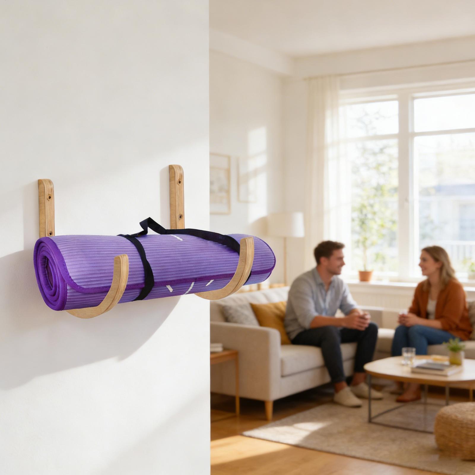 Yoga Matı Tutucu 2 Parça Ahşap - Home Gym Yoga Storage incelemesi ve fiyatı