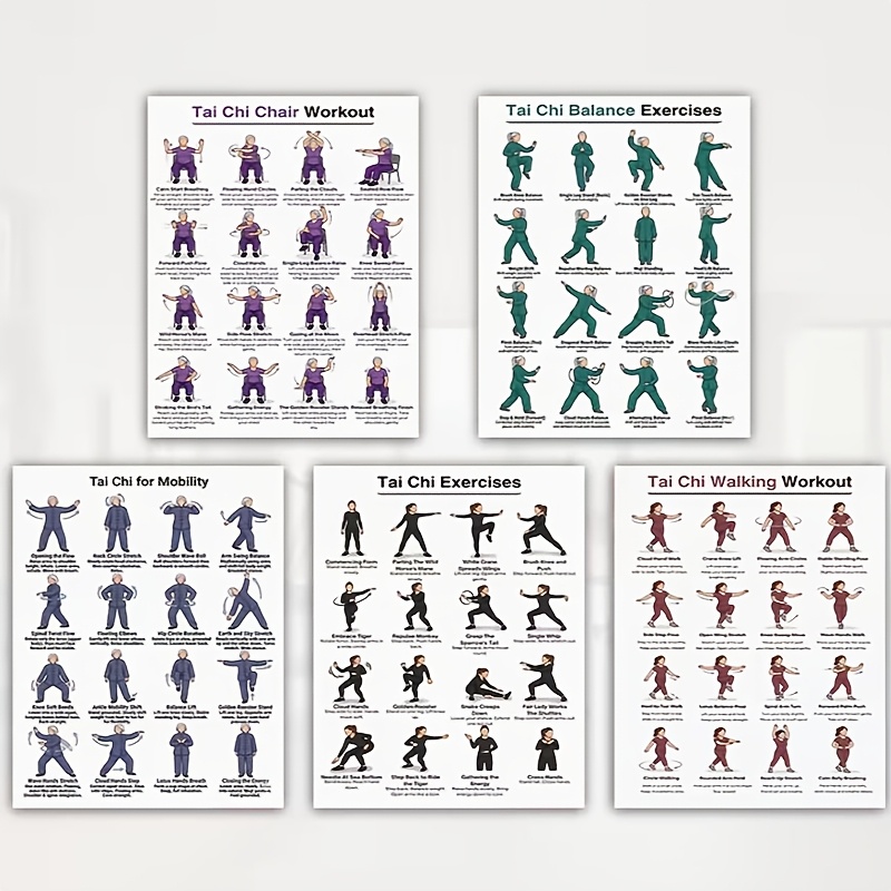 A4 Boyutunda 5 Adet Tai Chi Eg - Home Gym Routine incelemesi ve fiyatı