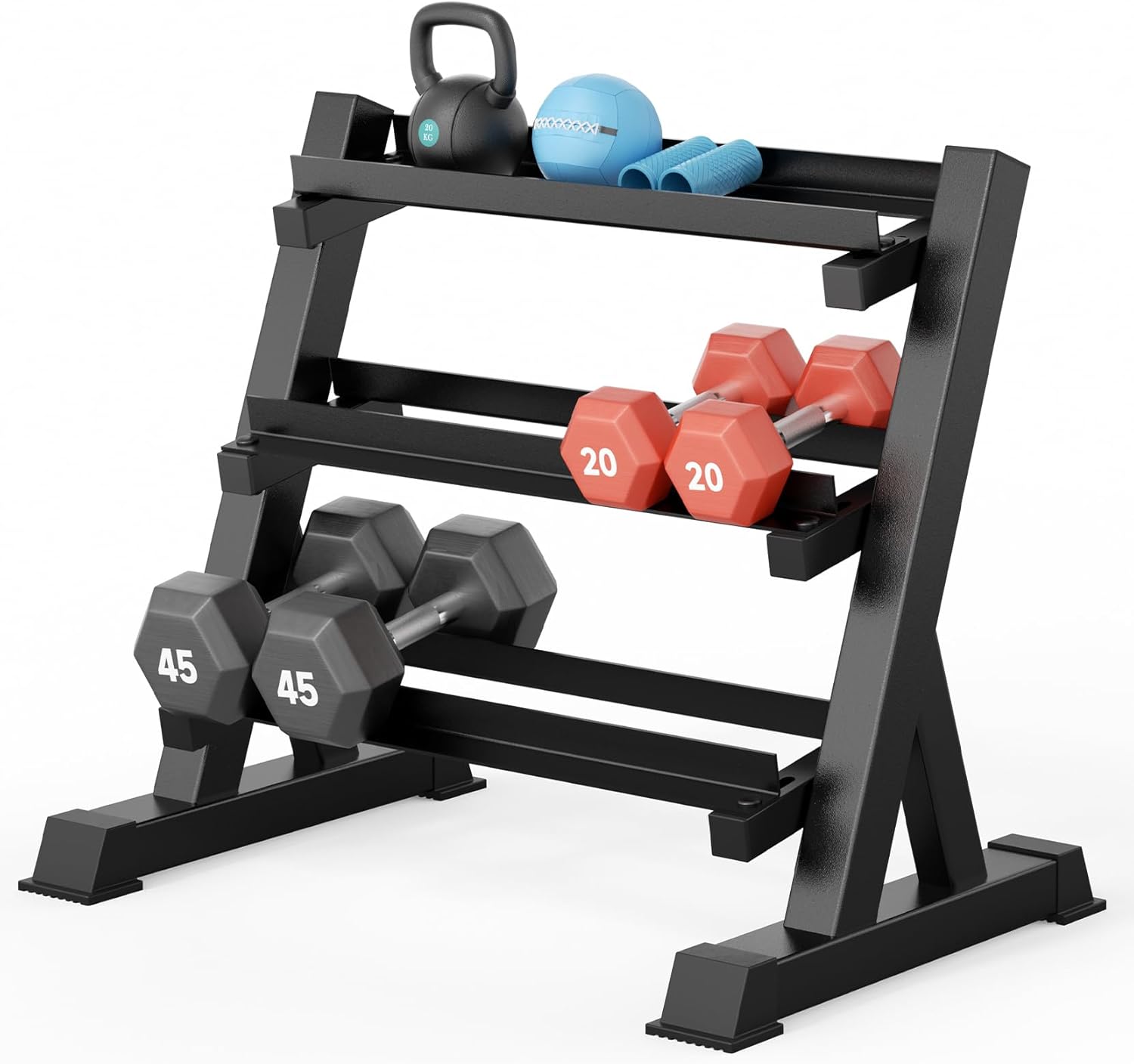 Ev Spor Salonu Dambıl Rafı, 3  - Home Gym Rack incelemesi ve fiyatı
